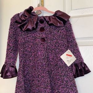Purple baby girl coat